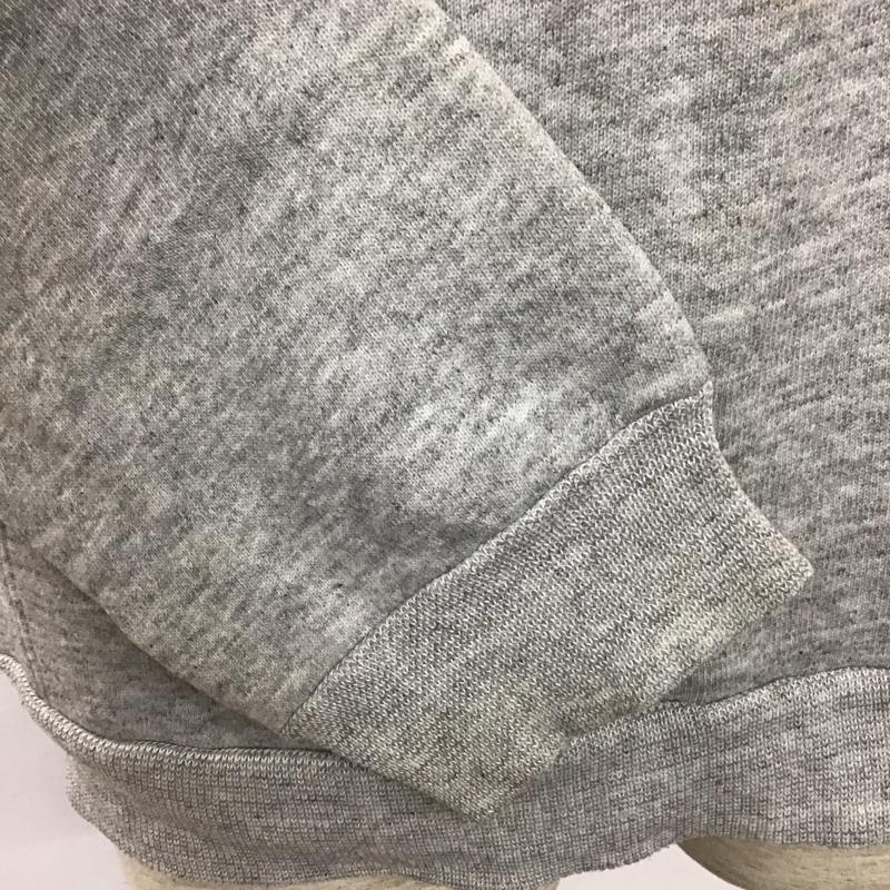 ヘインズ HANES パーカー 長袖 長袖スウェット 長袖トレーナー リブカットソー 長袖カットソー プリントトレーナー L プリント 灰 / グレー / メンズ USED 古着 中古 10110795