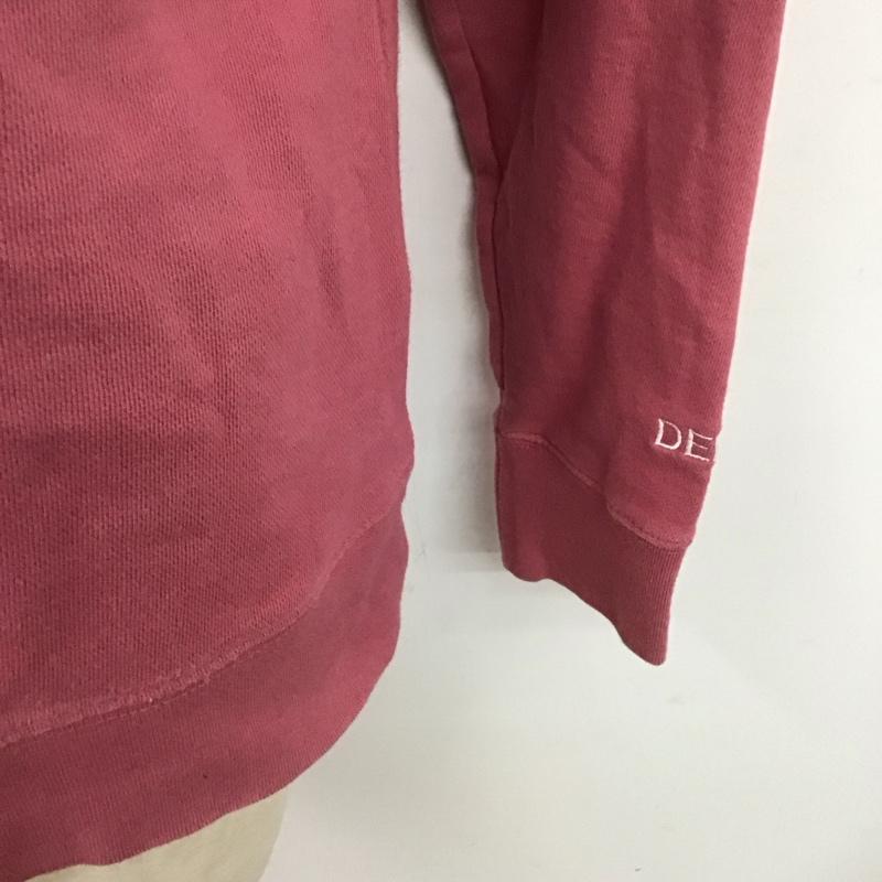 デンハム DENHAM パーカー 長袖 長袖パーカー プルオーバーパーカー スウェット ロゴ、文字 桃 / ピンク /  メンズ USED 古着 中古 10125025