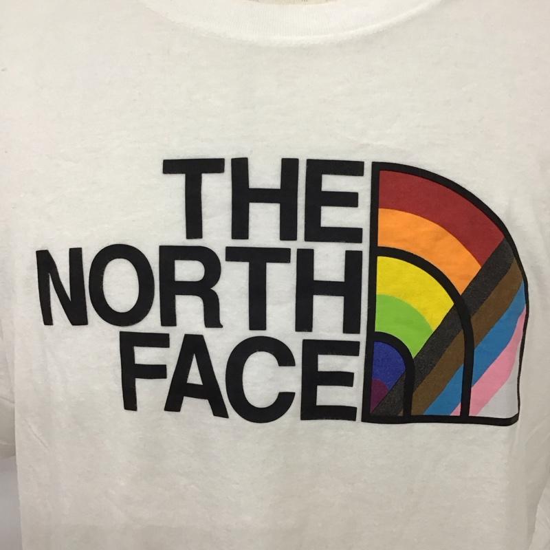 ザノースフェイス THE NORTH FACE Tシャツ 半袖 nf0a5j9hfn4 PRIDETEE 半袖カットソー プリントTシャツ XL プリント X ロゴ、文字 白 / ホワイト / メンズ USED 古着 中古 10118078
