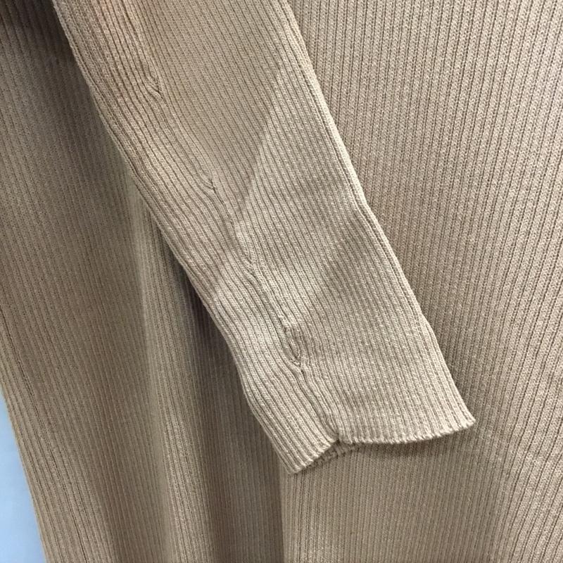 ザラ ZARA カットソー 長袖 M 無地 ベージュ / ベージュ / レディース USED 古着 中古 10121993
