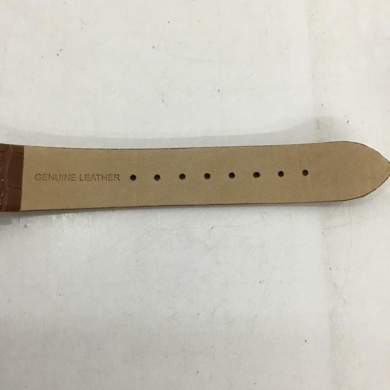 アデクス ADEXE 腕時計 アナログ(クォーツ式) 1868A-04 レザーバンド 箱有 ロゴ、文字 茶 / ブラウン / X 黒 / ブラック / メンズ USED 古着 中古 10134932