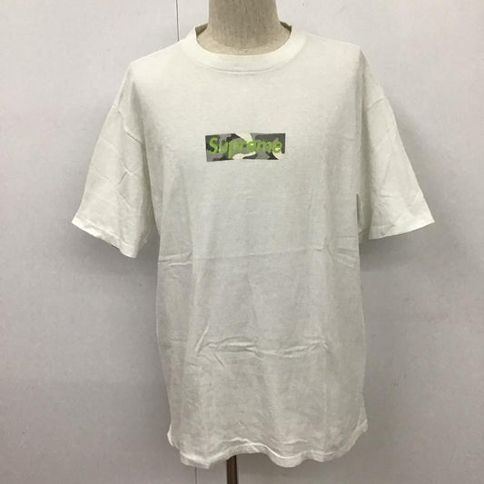 シュプリーム Supreme Tシャツ 半袖 初期 1997年 MarbleCamoBoxLogotee 半袖カットソー プリントTシャツ L ロゴ、文字 白 / ホワイト /  メンズ USED 古着 中古 10111486