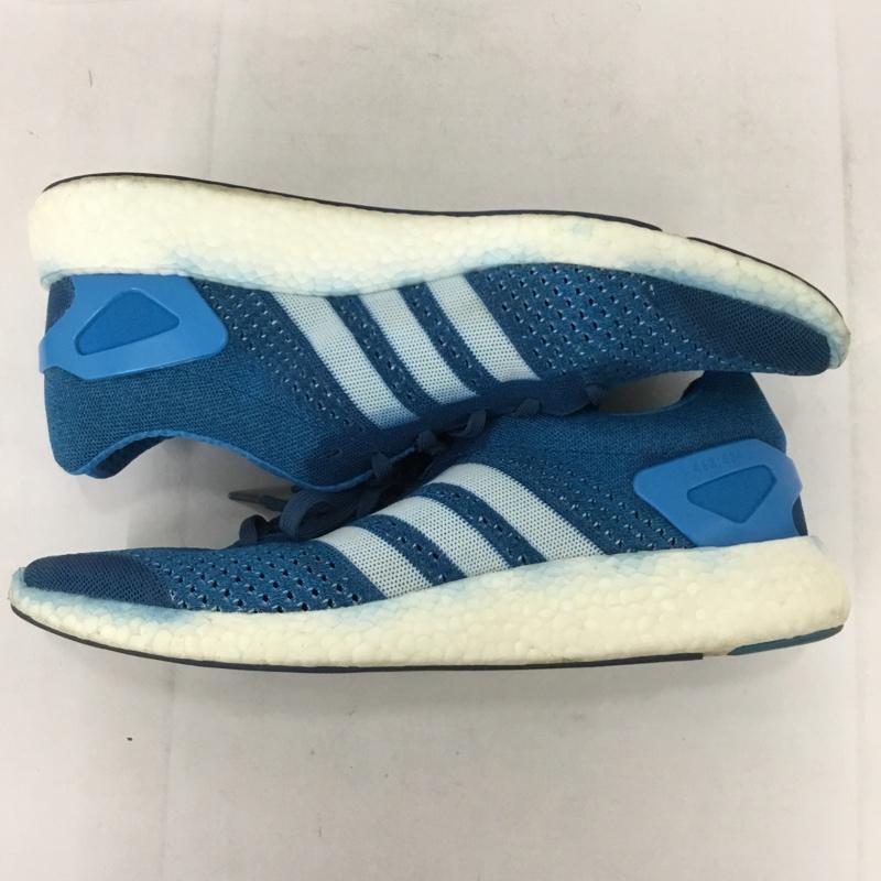 アディダス adidas スニーカー スニーカー YYA606001 ランニングシューズ 29.5cm 29.5cm ロゴ、文字 青 / ブルー / メンズ USED 古着 中古 10133901