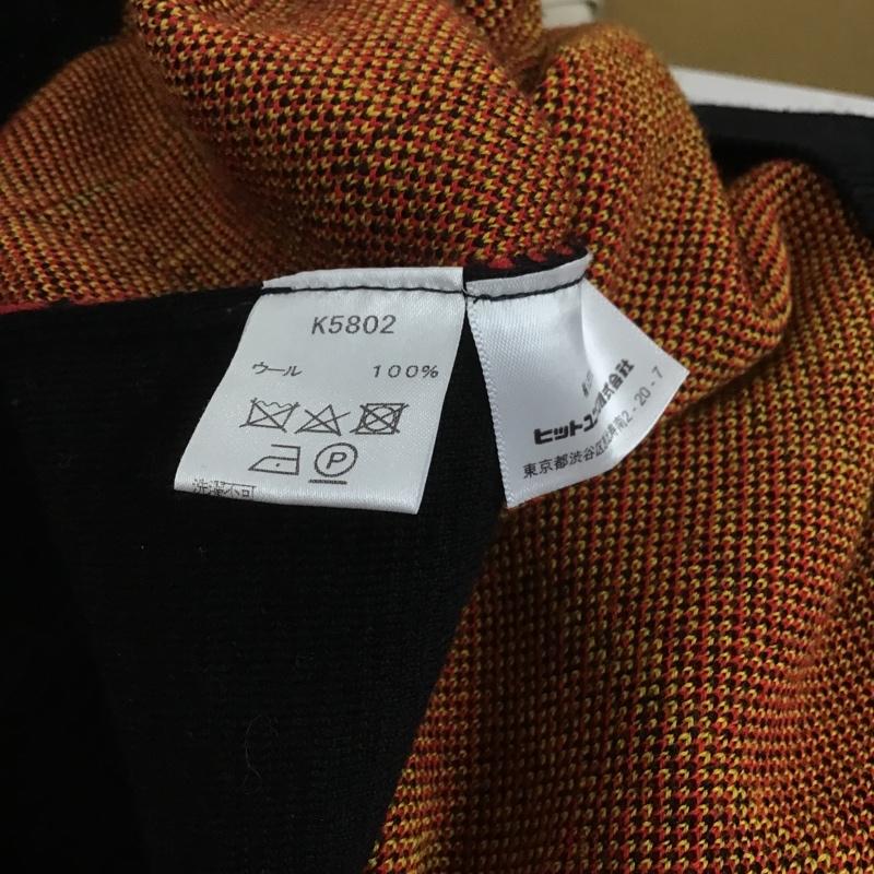フレッドペリー FRED PERRY ニット、セーター 長袖 Vネック 42 黒 / ブラック / メンズ USED 古着 中古 10106063
