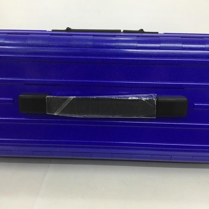 アンドフラット &.FLAT スーツケース、トランク スーツケース、トランク FL14-4-00001 折りたたみ ハードキャリーバッグ キャリーケース 箱有 ロゴ、文字 青 / ブルー / メンズ USED 古着 中古 10137504