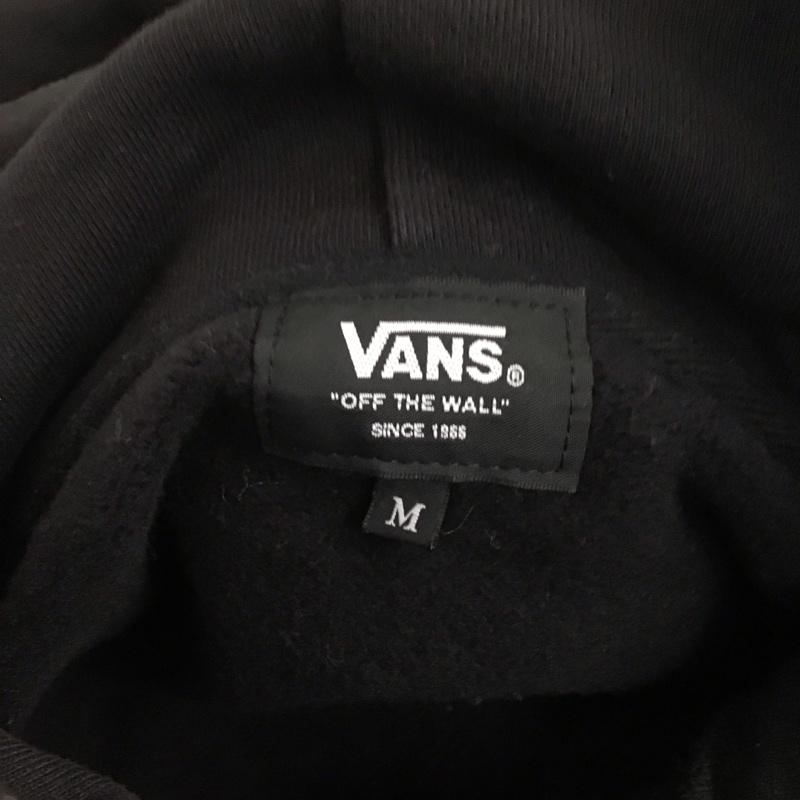 バンズ VANS パーカー 長袖 長袖パーカー プルオーバーパーカー スウェット M ロゴ、文字 黒 / ブラック /  メンズ USED 古着 中古 10125296