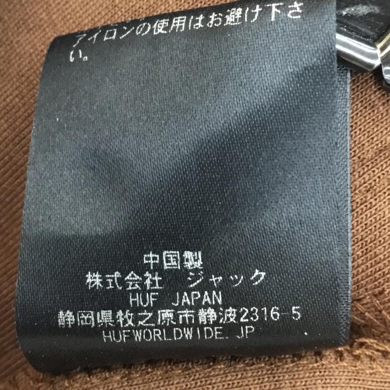 ハフ HUF パンツ スラックス LEXINGTON TRACK PANT トラックパンツ M ロゴ、文字 茶 / ブラウン / X 桃 / ピンク / メンズ USED 古着 中古 10134999