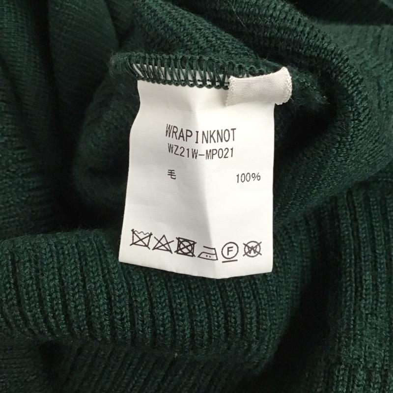 ラッピンノット WRAPINKNOT ニット、セーター 長袖 2 無地 緑 / グリーン / メンズ USED 古着 中古 10141122