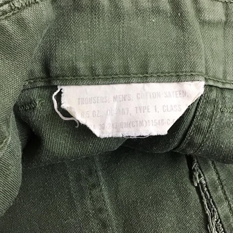 ミリタリー ミリタリー パンツ ワークパンツ、ペインターパンツ ミリタリーパンツ 古着 ワイドパンツ カジュアルパンツ アメリカ軍 ベイカー 60S S 無地 カーキ / カーキ / メンズ USED 古着 中古 10109936