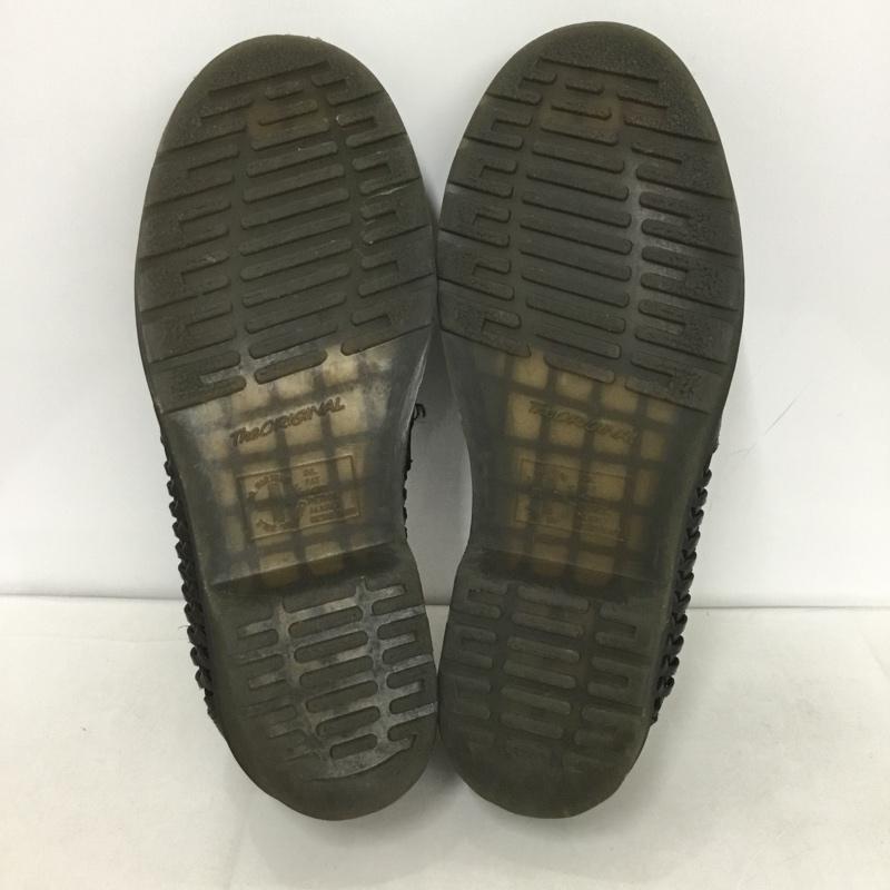 ドクターマーチン Dr.Martens ローファー ローファー タッセル サイドメッシュ ウーブン UK8 US:9 無地 黒 / ブラック / メンズ USED 古着 中古 10133090
