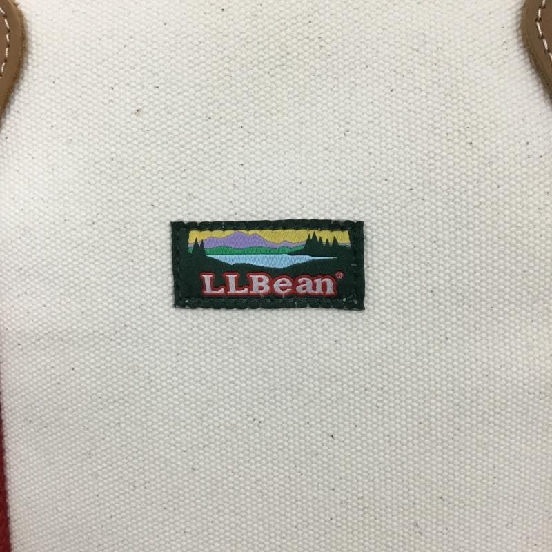 エルエルビーン L.L.Bean トートバッグ トートバッグ 307241 ショルダーバッグ 2WAY ロゴ、文字 赤 / レッド / X オフホワイト / オフホワイト / メンズ USED 古着 中古 10131208