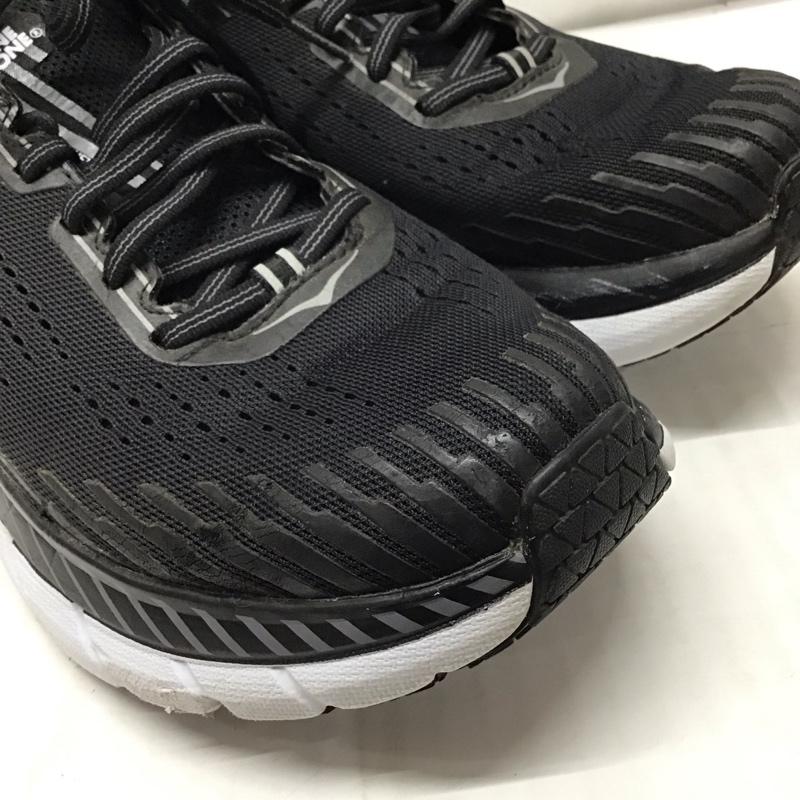 ホカオネオネ HOKA ONEONE スニーカー スニーカー F27218E ランニングシューズ 1093755 27.5cm 27.5cm ロゴ、文字 黒 / ブラック / メンズ USED 古着 中古 10118864