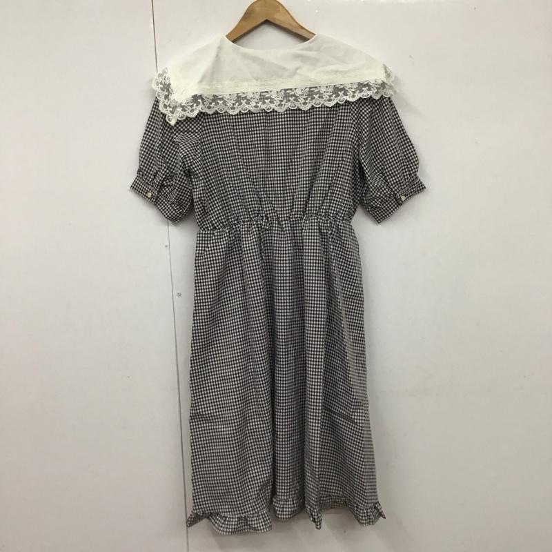 アクシーズファム axes femme ワンピース ひざ丈スカート M チェック マルチカラー / マルチカラー / レディース USED 古着 中古 10131895