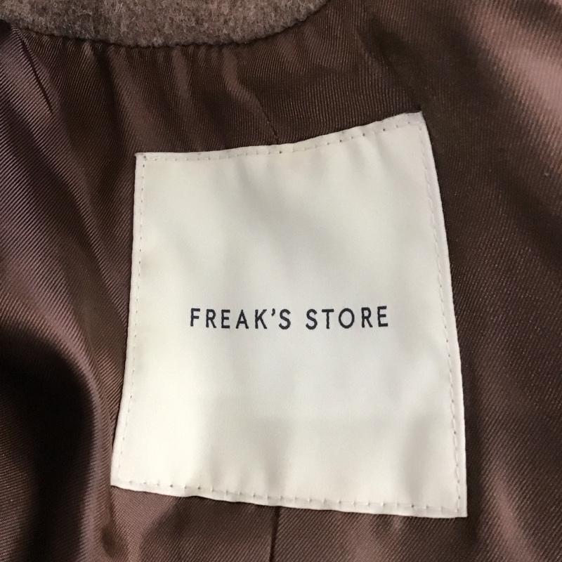 フリークスストア FREAK S STORE コート コート一般 ロングコート ロングジャケット ダブルカラージャケット アウター M 無地 ベージュ / ベージュ / メンズ USED 古着 中古 10110866