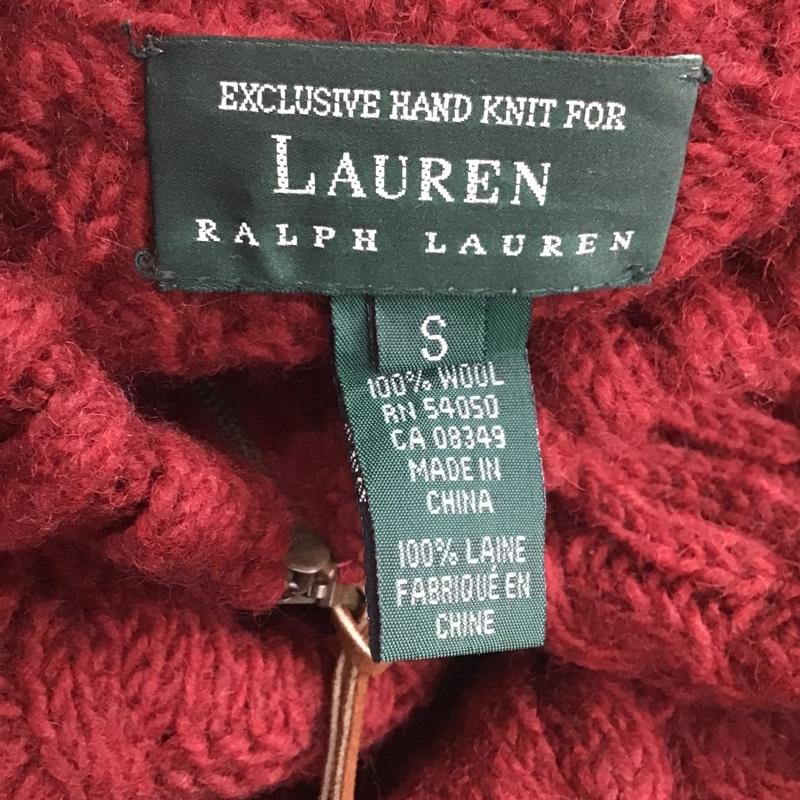 ラルフローレン RALPHLAUREN ジャケット、上着 ジャケット、ブレザー ジップアップニットジャケット 長袖ニットカーディガン アウター S 無地 赤 / レッド / メンズ USED 古着 中古 10105659