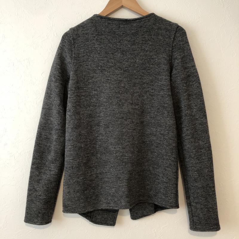 ザラ ZARA ジャケット、上着 ジャケット、ブレザー ニットジャケット M 無地 灰 / グレー / レディース USED 古着 中古 10012945