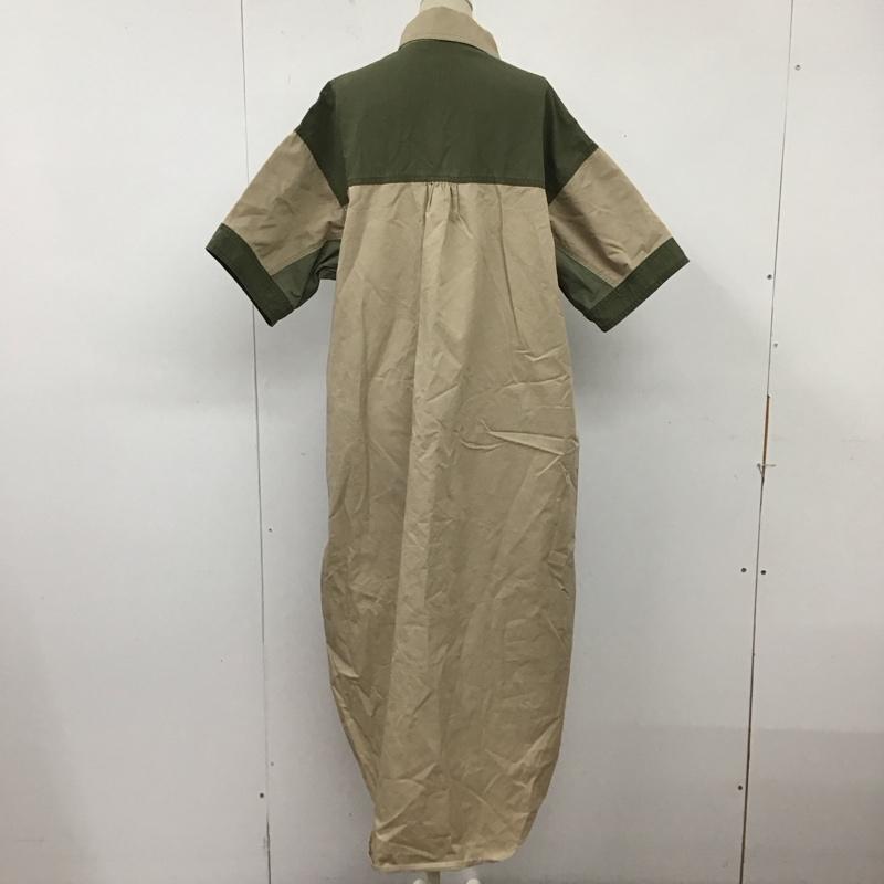 ザラ ZARA ワンピース ロングスカート 半袖ロングワンピース シャツワンピース ロングスカート S 無地 カーキ / カーキ / X ベージュ / ベージュ / レディース USED 古着 中古 10124124