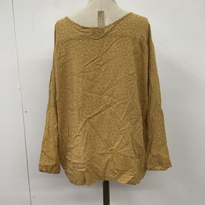 ジャーナルスタンダード JOURNAL STANDARD シャツ、ブラウス 七分袖 ノーカラーシャツ 長袖シャツ 前開シャツ フレア 花柄 FREE 総柄 X 花柄 黄 / イエロー / レディース USED 古着 中古 10109853