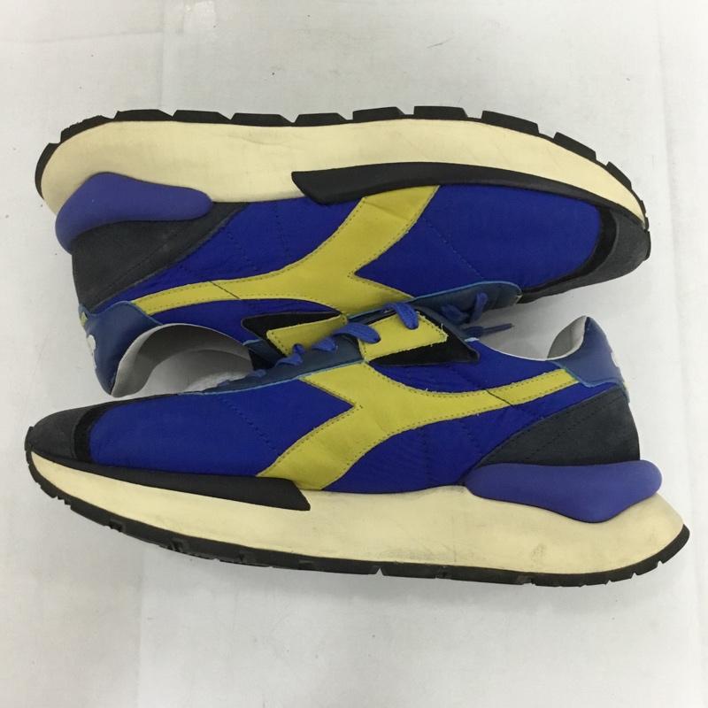 ディアドラ DIADORA スニーカー スニーカー 1012637 ローカット 27cm 27.0cm ロゴ、文字 青 / ブルー / X 黄 / イエロー / メンズ USED 古着 中古 10136384