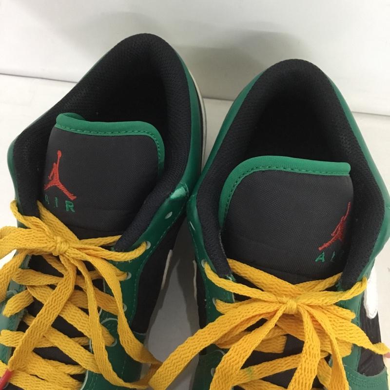 ナイキ NIKE スニーカー スニーカー DQ8422-300 AIR JORDAN 1 LOW SE MALACHITE 26.5cm 26.5cm ロゴ、文字 黒 / ブラック / X 緑 / グリーン / メンズ USED 古着 中古 10142088