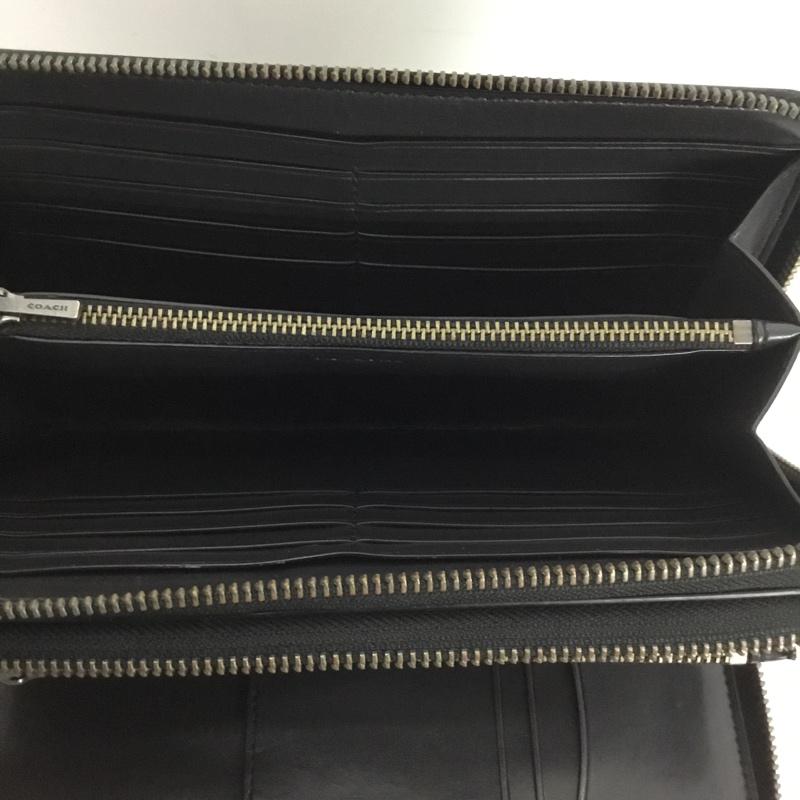 コーチ COACH クラッチバッグ、パーティバッグ クラッチバッグ、パーティバッグ クラッチバッグ 長財布 総柄 黒 / ブラック / メンズ USED 古着 中古 10137332