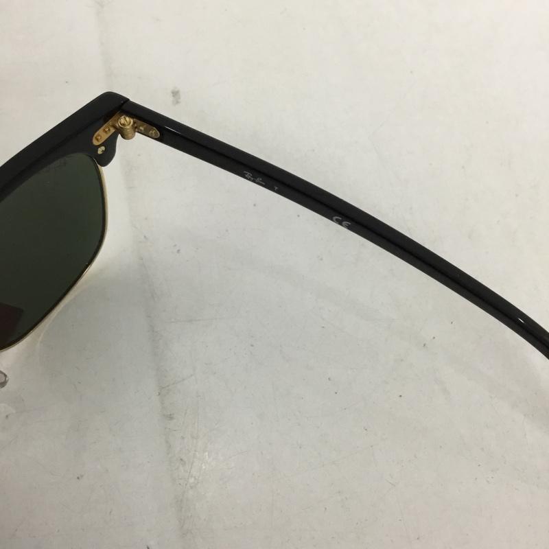 レイバン Ray-Ban めがね・サングラス サングラス RB3016 CLUBMASTER CLASSIC カラーレンズ 箱有 無地 黒 / ブラック / X 金 / ゴールド / メンズ USED 古着 中古 10129431