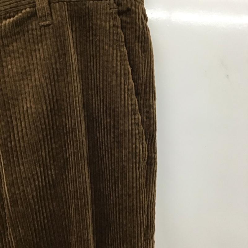 アーバンリサーチ URBAN RESEARCH パンツ ワークパンツ、ペインターパンツ ワイドパンツ コーデュロイパンツ カジュアルパンツ 38 無地 茶 / ブラウン / メンズ USED 古着 中古 10131401