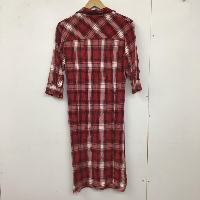 ザラウーマン ZARA WOMAN ワンピース ロングスカート 長袖シャツワンピース 前開きシャツ カラーシャツ M チェック マルチカラー / マルチカラー / レディース USED 古着 中古 10128905