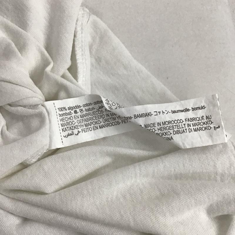 ザラ ZARA Tシャツ 半袖 M ロゴ、文字 X プリント 白 / ホワイト / レディース USED 古着 中古 10138164