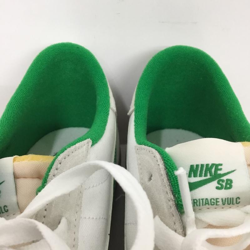 ナイキ NIKE スニーカー スニーカー CD5010-101 SB ヘリテージ VULC 28cm 28.0cm ロゴ、文字 緑 / グリーン / X 白 / ホワイト / X 灰 / グレー / メンズ USED 古着 中古 10129092