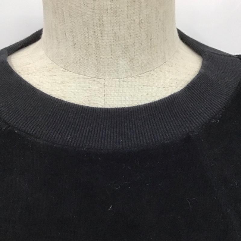 ハレ HARE カットソー 半袖 半袖カットソー 無地Tシャツ クルーネックカットソー L 無地 黒 / ブラック / メンズ USED 古着 中古 10107698