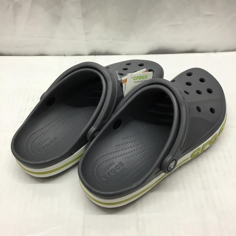 クロックス crocs サンダル サンダル 205089-0A3 Bayaband Clog 26cm サボ 26.0cm ロゴ、文字 灰 / グレー / メンズ USED 古着 中古 10110662