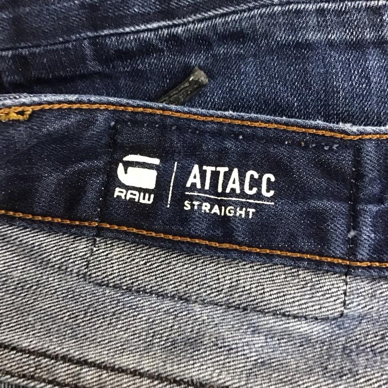 ジースターロゥ G-STAR RAW パンツ デニム、ジーンズ デニムパンツ スリムパンツ カジュアルパンツ 28インチ 無地 インディゴ / インディゴ / メンズ USED 古着 中古 10132240