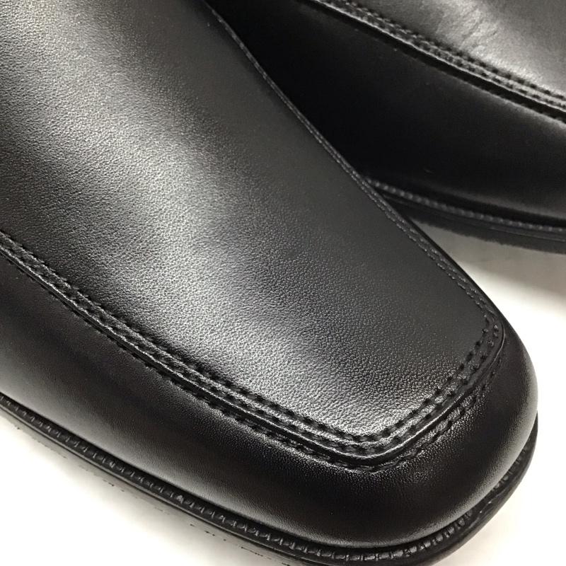 アシックス ASICS 革靴 革靴 TU-7770 texcy luxe バンプスリッポン 箱有 25cm 25.0cm 無地 黒 / ブラック / メンズ USED 古着 中古 10111760