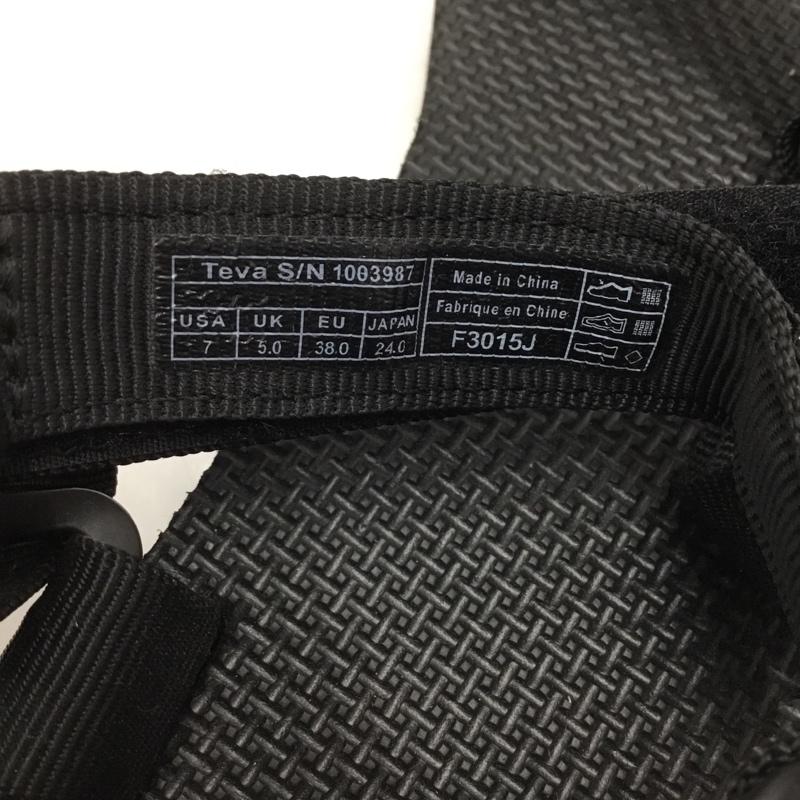 テバ Teva サンダル サンダル 1003987 ORIGINAL UNIVERSAL スポーツサンダル 24cm 24.0cm ロゴ、文字 黒 / ブラック / レディース USED 古着 中古 10106474