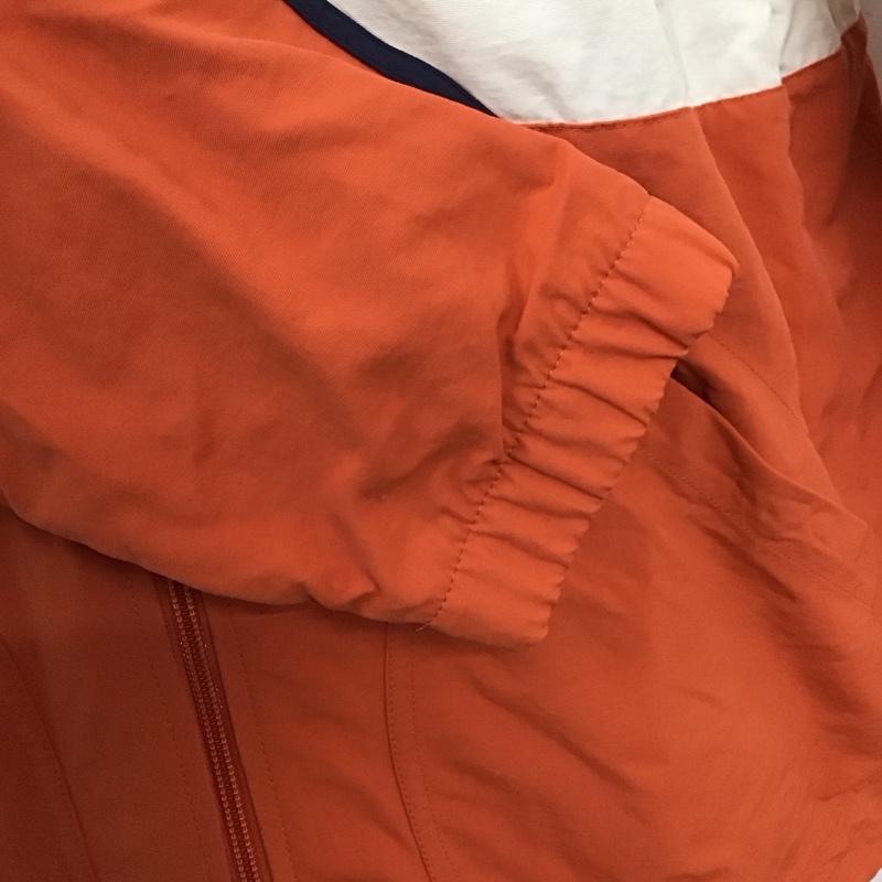アディダス adidas ジャケット、上着 ジャケット、ブレザー dv3171 コーチジャケット ジップアップジャケット スポーツウェア ロゴ、文字 白 / ホワイト / X 橙 / オレンジ / メンズ USED 古着 中古 10123960