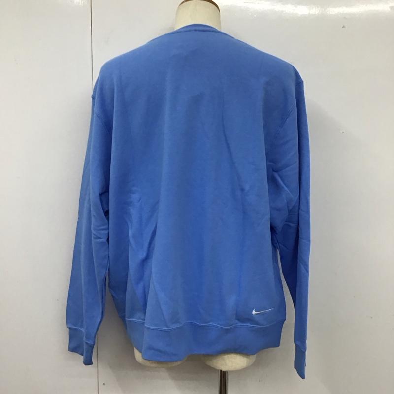 ナイキ NIKE トレーナー 長袖 fb7223-412 長袖スウェット トレーナー スポーツウェア 無地 青 / ブルー / メンズ USED 古着 中古 10112713