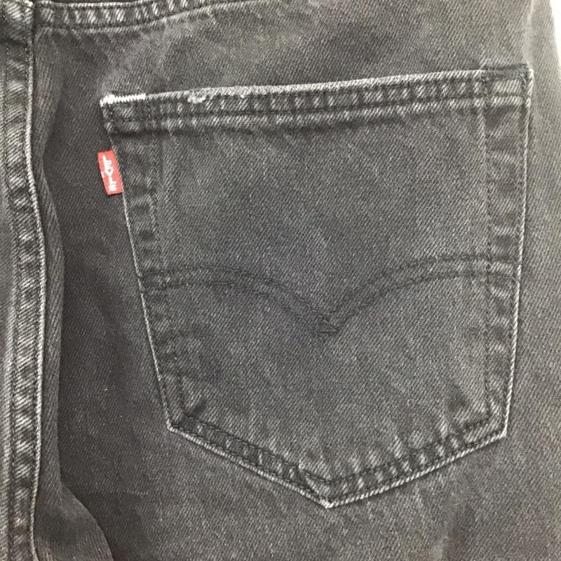 リーバイストラウスアンドコー Levi Strauss & co. パンツ デニム、ジーンズ デニムパンツ ワイドパンツ カジュアルパンツ 32インチ 無地 黒 / ブラック / メンズ USED 古着 中古 10132920