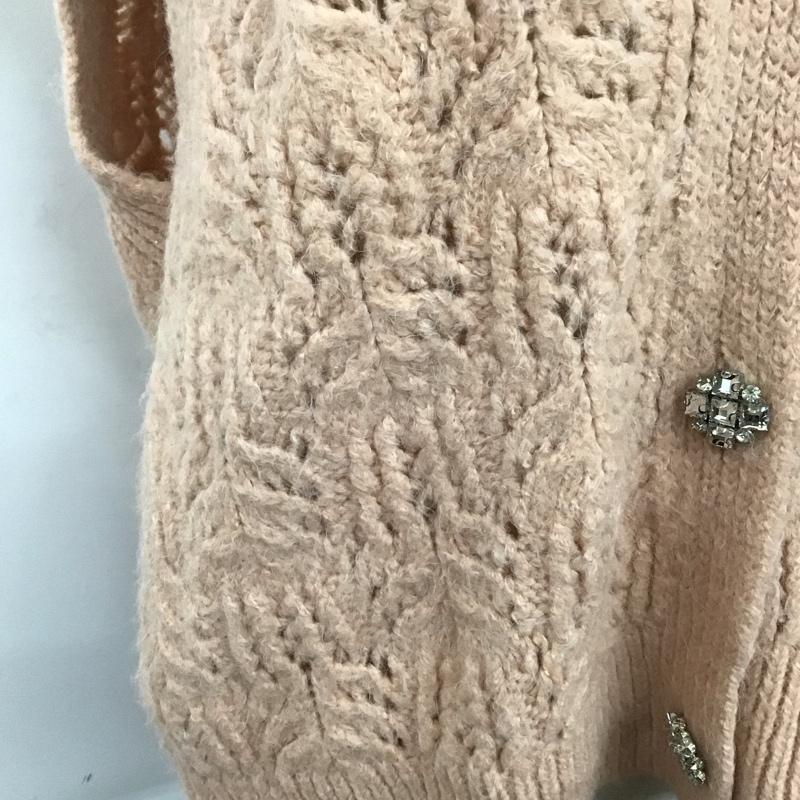 ザラ ZARA ベスト ベスト ニット S 無地 桃 / ピンク / レディース USED 古着 中古 10124885