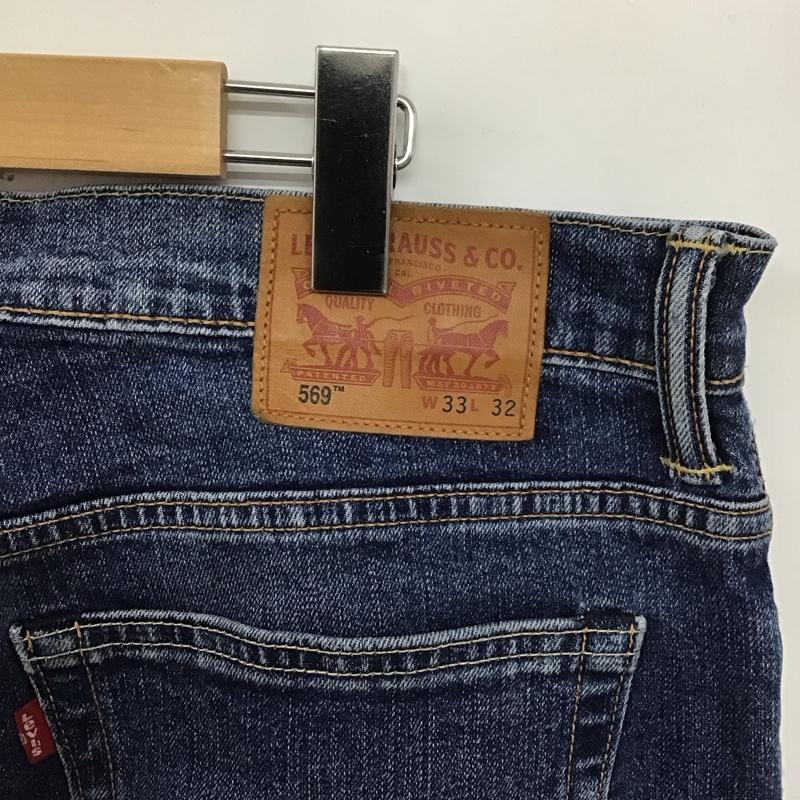 リーバイストラウスアンドコー Levi Strauss & co. パンツ デニム、ジーンズ デニムパンツ ワイドパンツ カジュアルパンツ 33インチ 無地 インディゴ / インディゴ /  メンズ USED 古着 中古 10125975