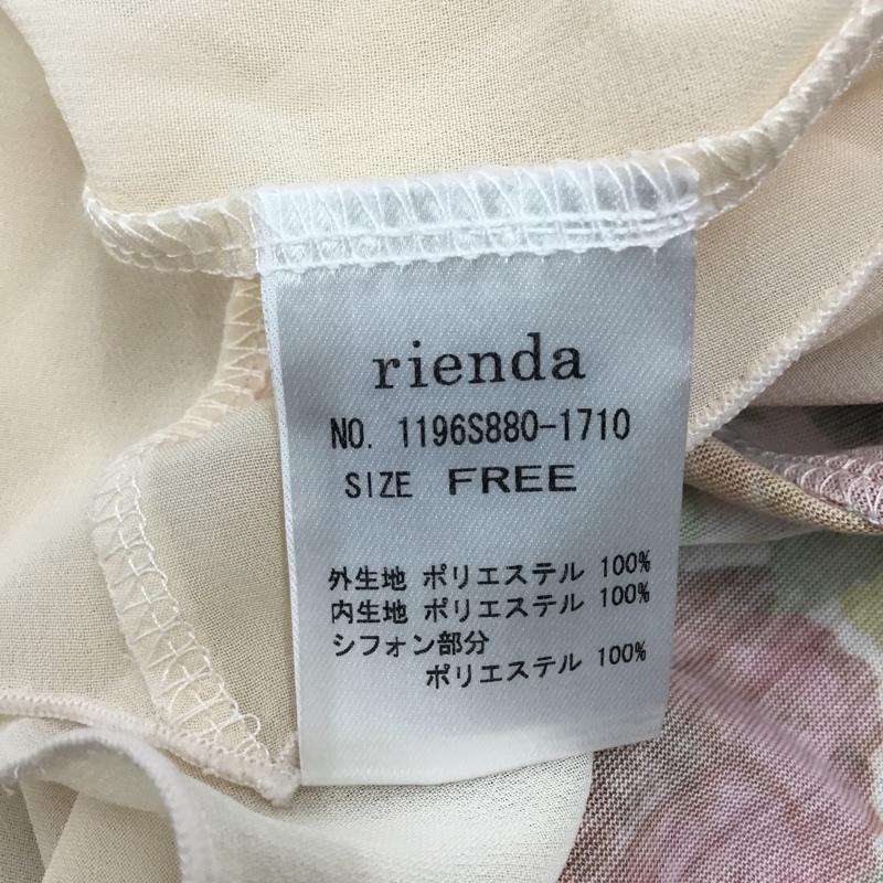 リエンダ rienda トップス トップス 1196S880-1710 ノースリーブ チュニック レイヤード FREE 花柄 マルチカラー / マルチカラー / レディース USED 古着 中古 10118217
