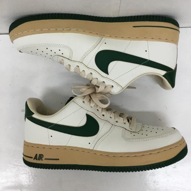 ナイキ NIKE スニーカー スニーカー DZ4764-133 Women s Air Force 1 Low Green and Muslin 26.5cm ロゴ、文字 白 / ホワイト / X ベージュ / ベージュ / X 緑 / グリーン / メンズ USED 古着 中古 10138523