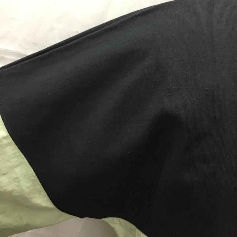 シーバ Sheba カットソー 半袖 半袖カットソー プリントTシャツ クルーネックカットソー バイカラー 1 無地 黒 / ブラック / X 緑 / グリーン /  メンズ USED 古着 中古 10112329