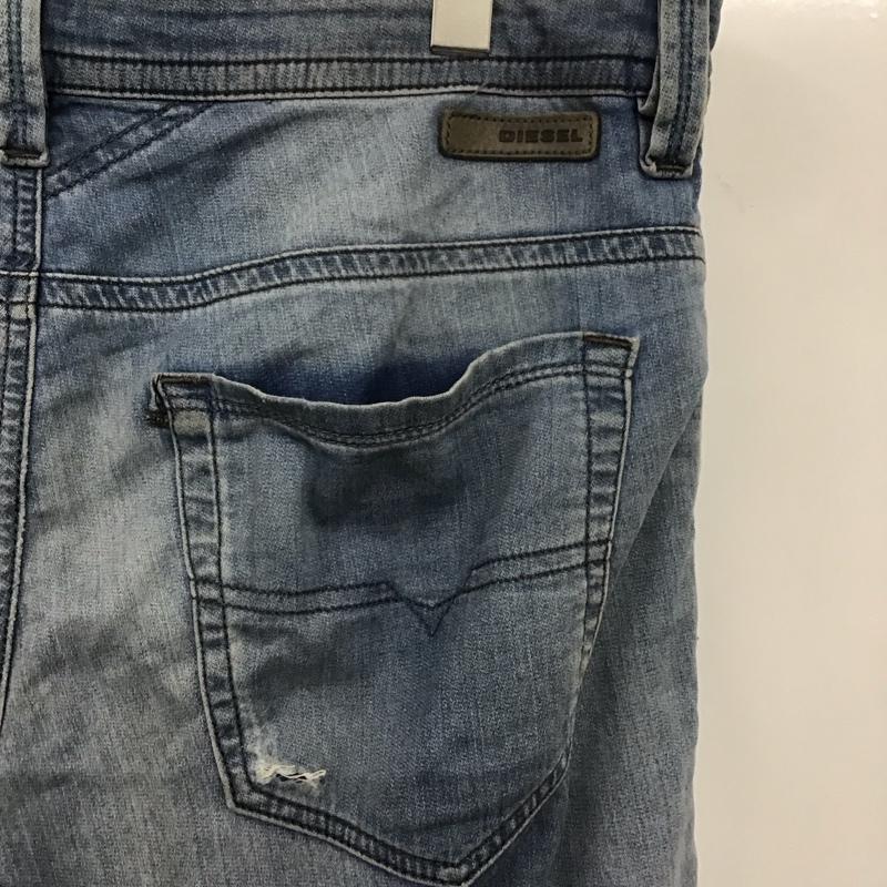 ディーゼル DIESEL パンツ デニム、ジーンズ デニムパンツ スリムパンツ ストレッチパンツ ジーンズ 30インチ 無地 インディゴ / インディゴ /  メンズ USED 古着 中古 10124362