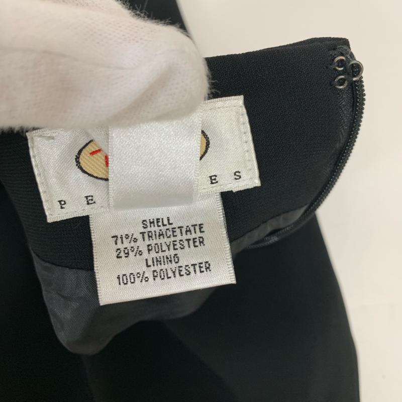 タルボット TALBOTS スーツ ひざ丈スカート 4 無地 黒 / ブラック / レディース USED 古着 中古 10008856