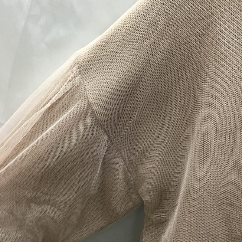 マジェスティックレゴン MAJESTIC LEGON ニット、セーター 長袖 5596022402 チュールonニットトップス M 無地 桃 / ピンク / レディース USED 古着 中古 10110755