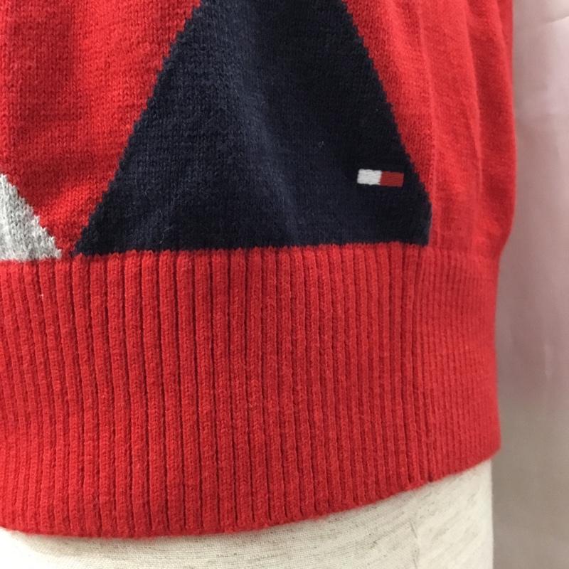 トミーヒルフィガー TOMMY HILFIGER ベスト ベスト 49-2233801 Vネック タグ付き M アーガイル柄 赤 / レッド / X 灰 / グレー / X 白 / ホワイト / X 紺 / ネイビー / メンズ USED 古着 中古 10112875