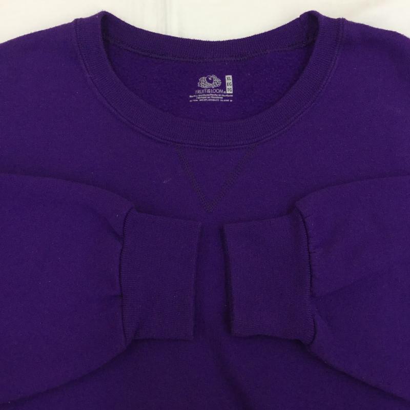 フルーツオブザルーム FRUIT OF THE LOOM トレーナー 長袖 XL 無地 紫 / パープル / メンズ USED 古着 中古 10135948