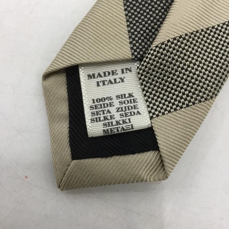 バーバリー BURBERRY ネクタイ ネクタイ 箱有 シルク チェック ベージュ / ベージュ / メンズ USED 古着 中古 10133195