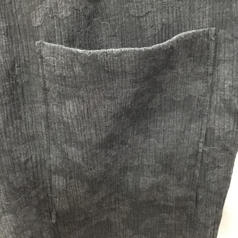 ザラ ZARA パンツ スラックス 6861/430/801 ワイドパンツ リラックスパンツ カジュアルパンツ M 総柄 チャコールグレー / チャコールグレー /  メンズ USED 古着 中古 10121960